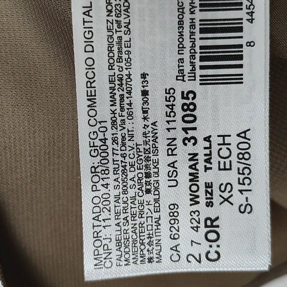 New Mango Metallic Party Dress Size XS - Picture 8 of 12